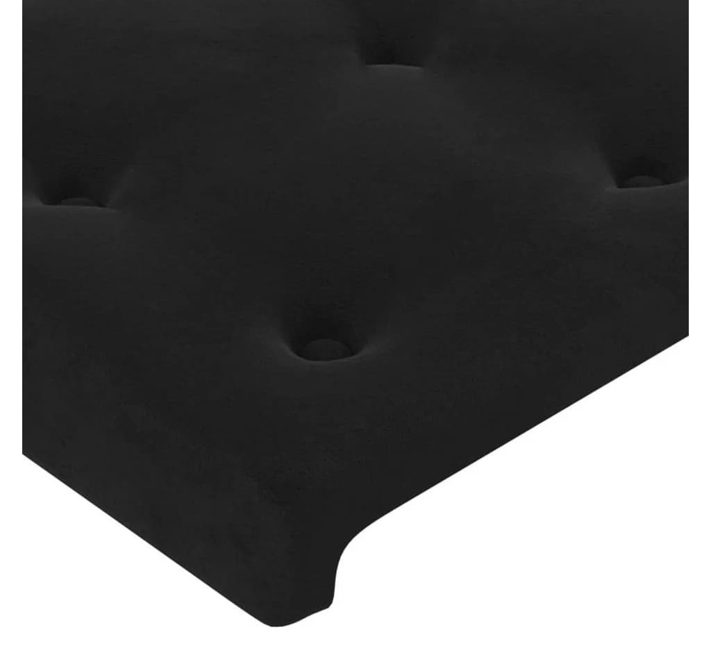 vidaXL Bett Kopfteil Schwarz Samt Höhenverstellbar - Bild 4