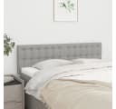 VIDAXL Bett Kopfteil 2 Stk. Hellgrau Stoff Bild 1