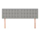 VIDAXL Bett Kopfteil 2 Stk. Hellgrau Stoff Bild 3