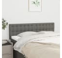 vidaXL Bett Kopfteile 2 Stk. Dunkelgrau Stoff Bild 1