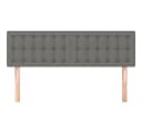 vidaXL Bett Kopfteile 2 Stk. Dunkelgrau Stoff Bild 3