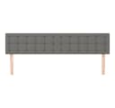 vidaXL Bett Kopfteil Dunkelgrau 160 cm Stoff Höhenverstellbar Bild 3