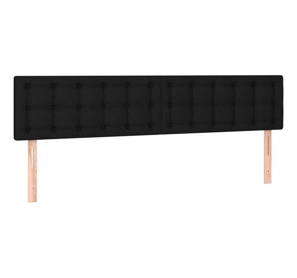 vidaXL Bett Kopfteil Schwarz Stoff Höhenverstellbar - Bild 2