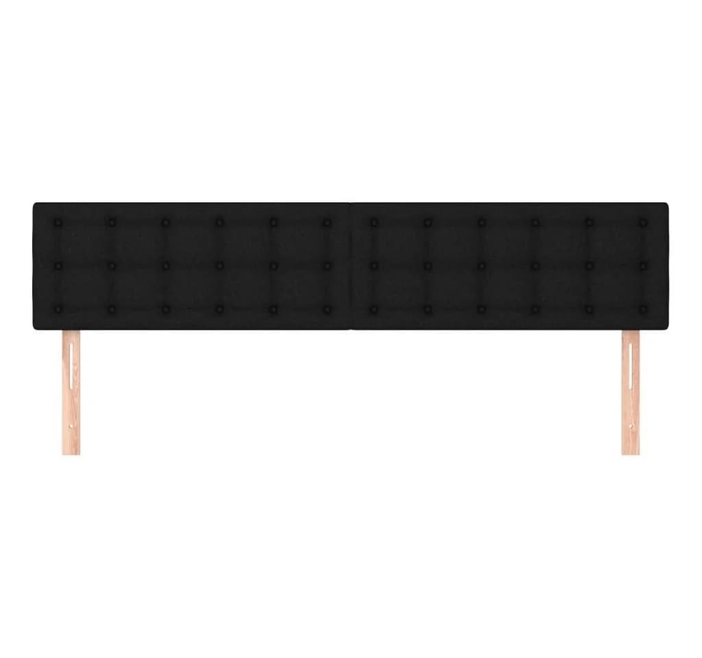 vidaXL Bett Kopfteil Schwarz Stoff Höhenverstellbar - Bild 3