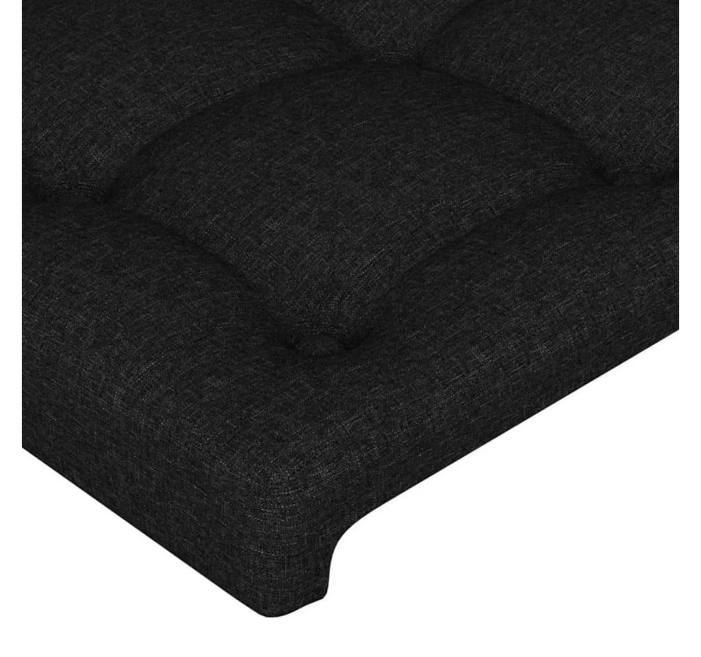 vidaXL Bett Kopfteil Schwarz Stoff Höhenverstellbar - Bild 4