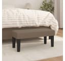vidaXL Sitzbank Taupe Stoff Sperrholz Bild 1