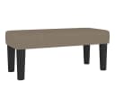 vidaXL Sitzbank Taupe Stoff Sperrholz Bild 2