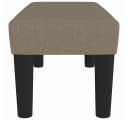 vidaXL Sitzbank Taupe Stoff Sperrholz Bild 4