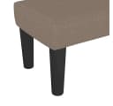 vidaXL Sitzbank Taupe Stoff Sperrholz Bild 5