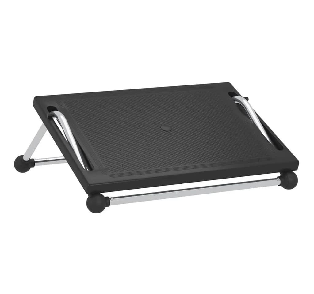 vidaXL Fußstütze Schwarz Ergonomisch Höhenverstellbar - Bild 2