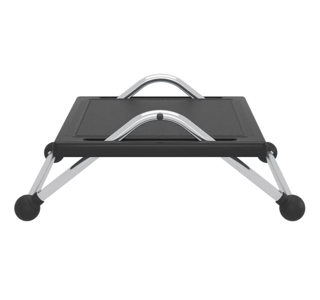 vidaXL Fußstütze Schwarz Ergonomisch Höhenverstellbar - Bild 5