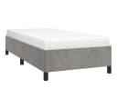 vidaXL Bettgestell Hellgrau Samt Twin XL Bild 2