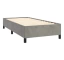 vidaXL Bettgestell Hellgrau Samt Twin XL Bild 4