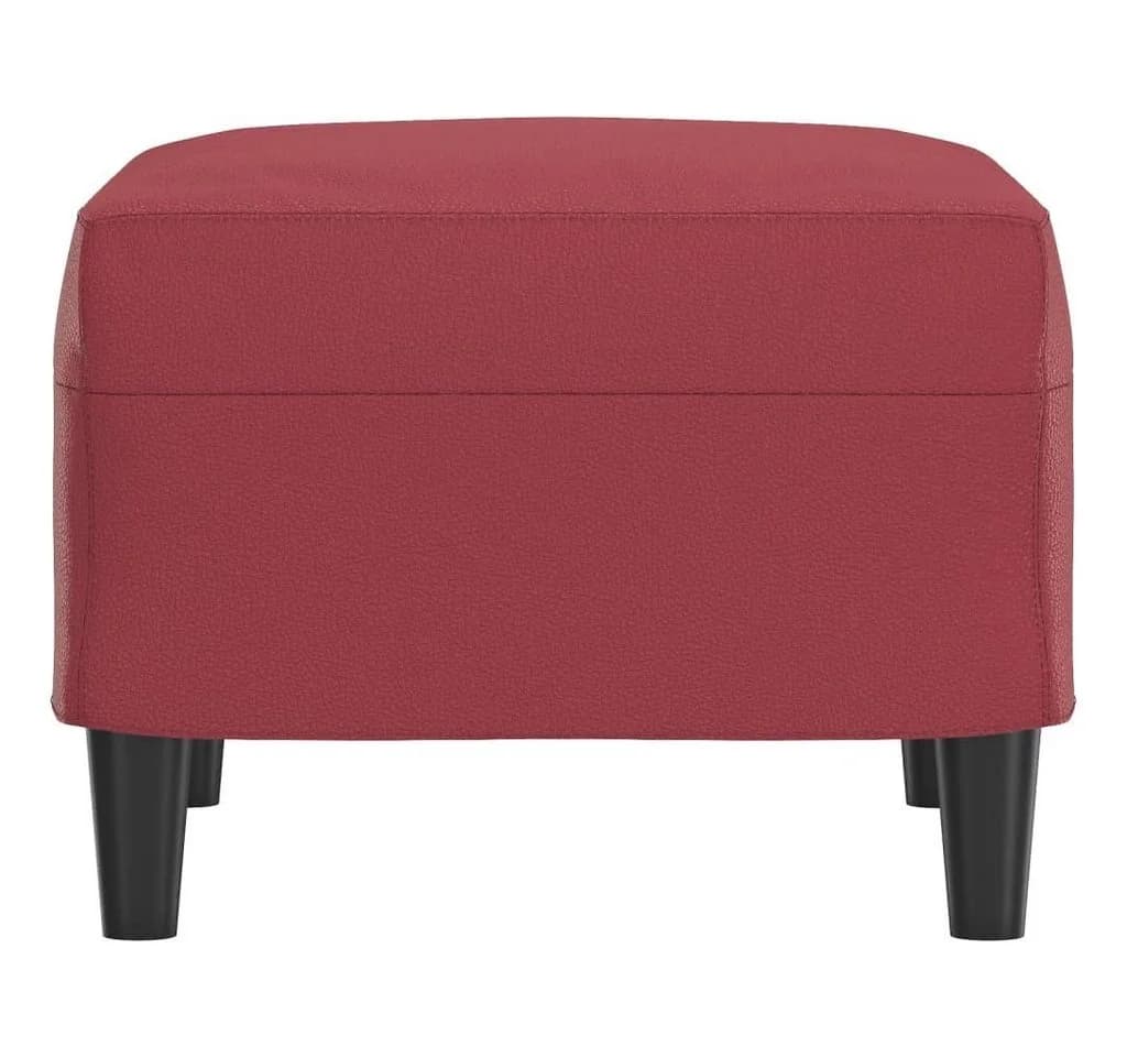 vidaXL Polsterhocker Weinrot Kunstleder Fußhocker - Bild 4