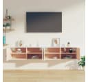 vidaXL Wandschrank 2-tlg. Weiß Massivholz Kiefer Bild 3