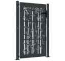 vidaXL Gartentor Anthrazit 100x150 cm Stahl Bambus-Design Bild 2