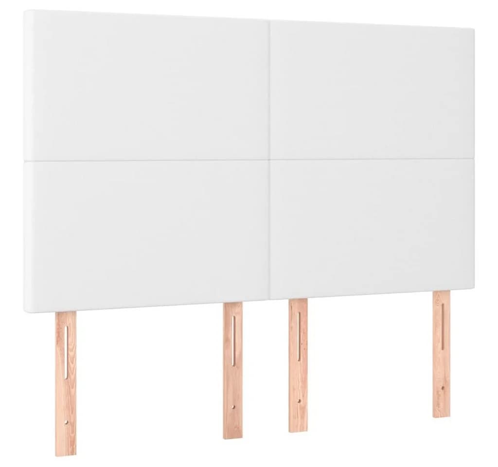 vidaXL Bett Kopfteil Weiß Kunstleder Höhenverstellbar - Bild 2