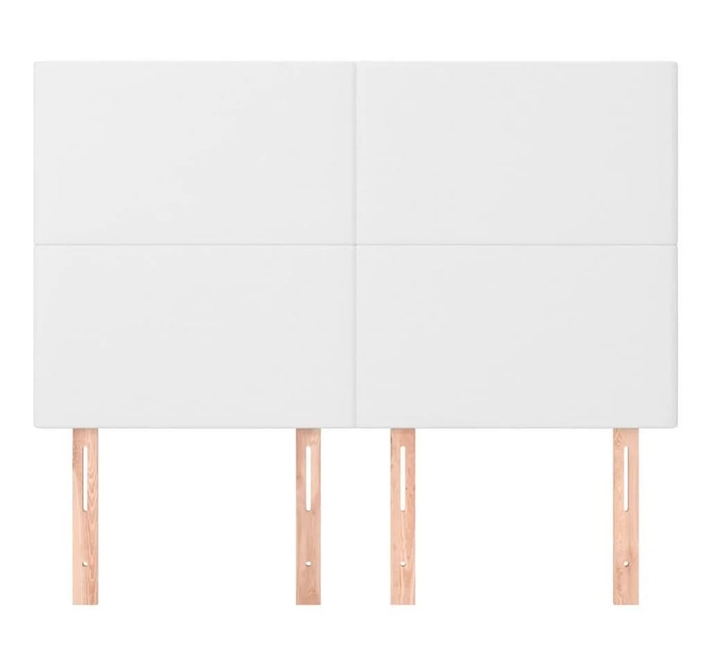 vidaXL Bett Kopfteil Weiß Kunstleder Höhenverstellbar - Bild 3