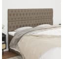 vidaXL Bett Kopfteil Taupe Stoff Bild 1