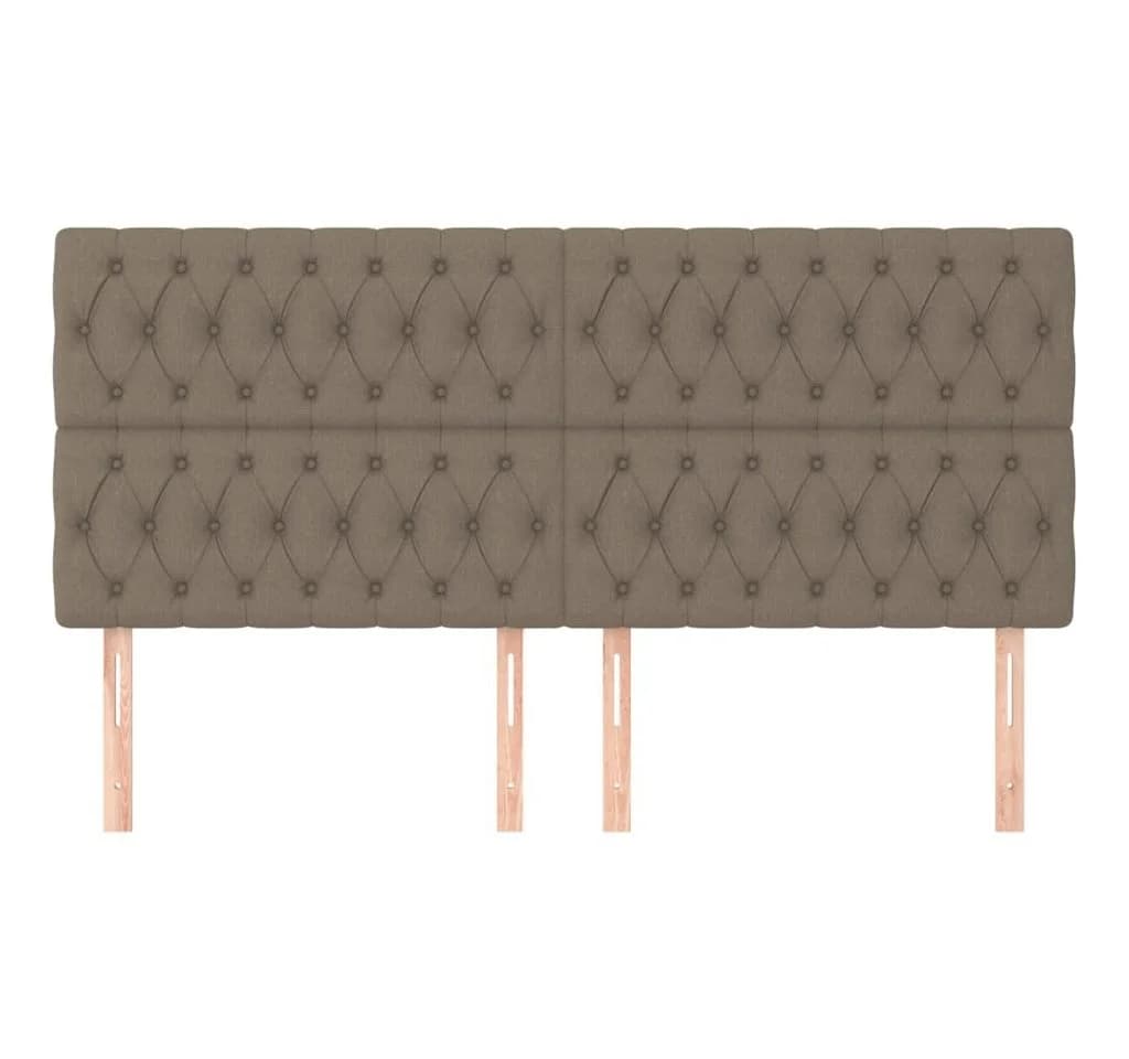 vidaXL Bett Kopfteil Taupe Stoff - Bild 3