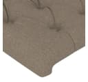 vidaXL Bett Kopfteil Taupe Stoff Bild 4
