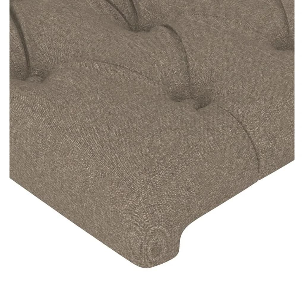 vidaXL Bett Kopfteil Taupe Stoff - Bild 4
