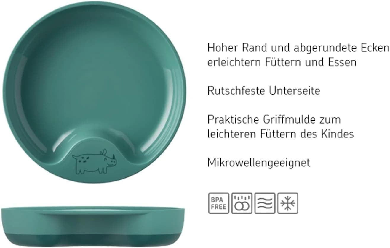 Mepal Babygeschirr Mio 3er Set blau Sailors Bay Kunststoff