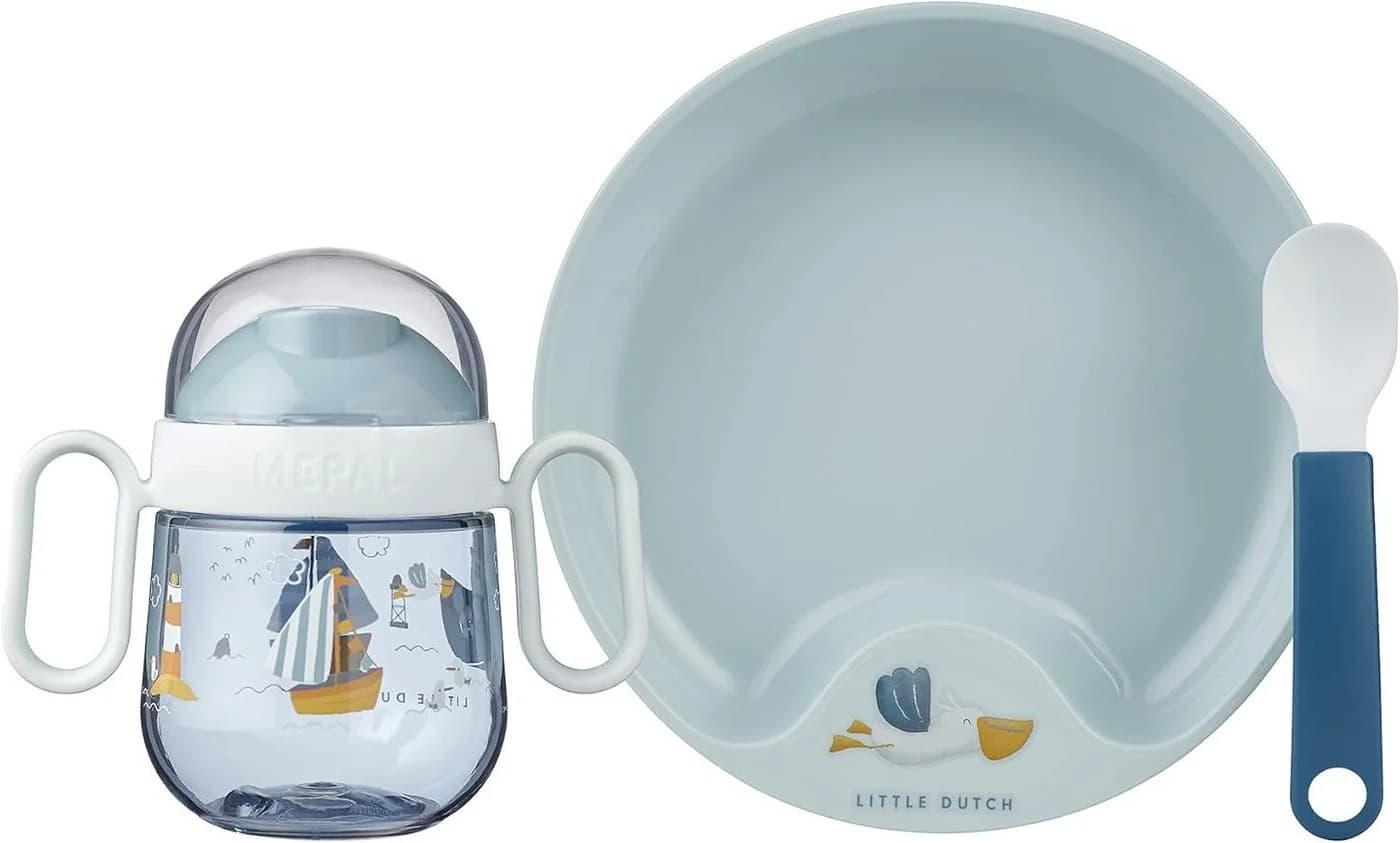 Mepal Babygeschirr Mio 3er Set blau Sailors Bay Kunststoff - Bild 2