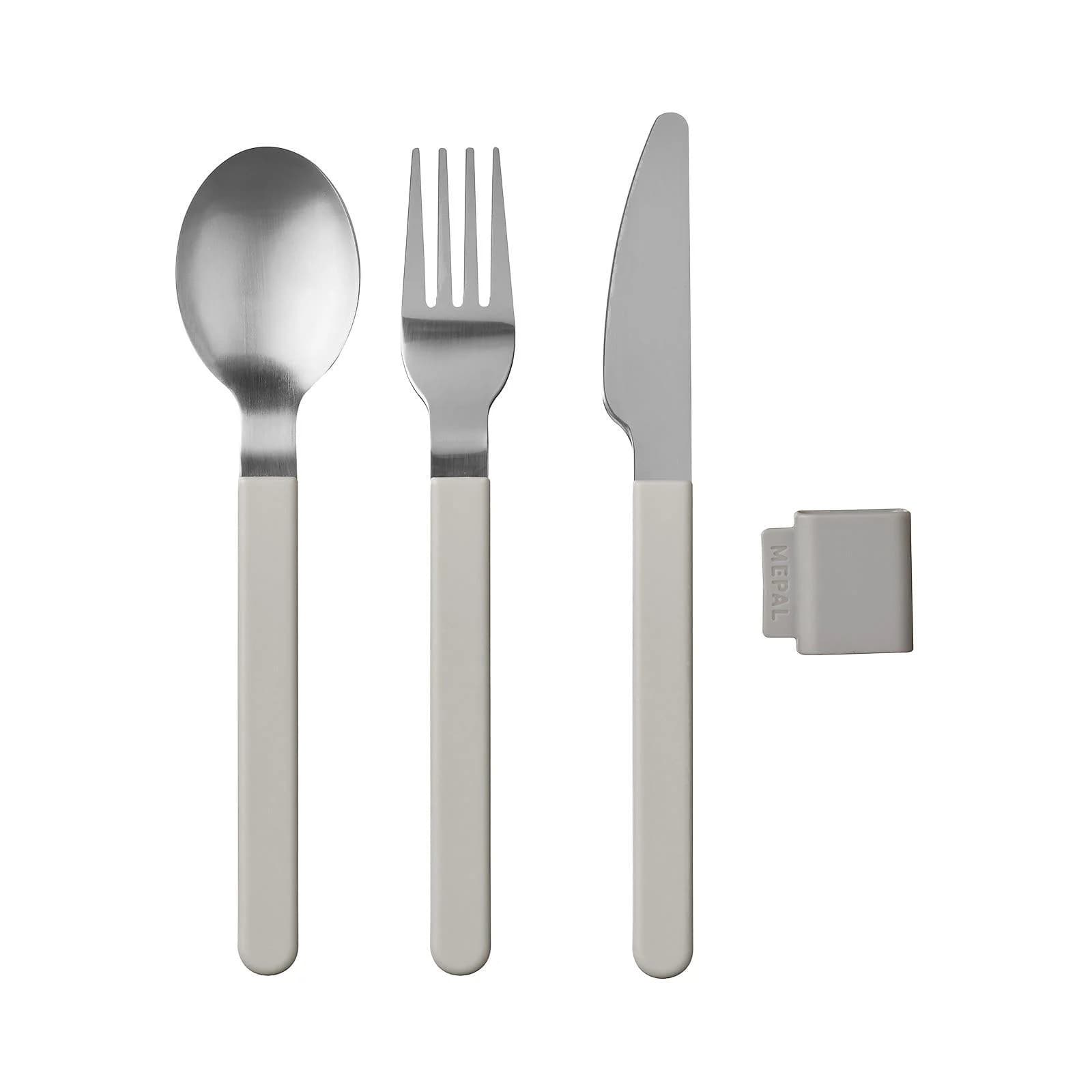 Besteck-Set SILUETA 3-teilig Weiß Mepal