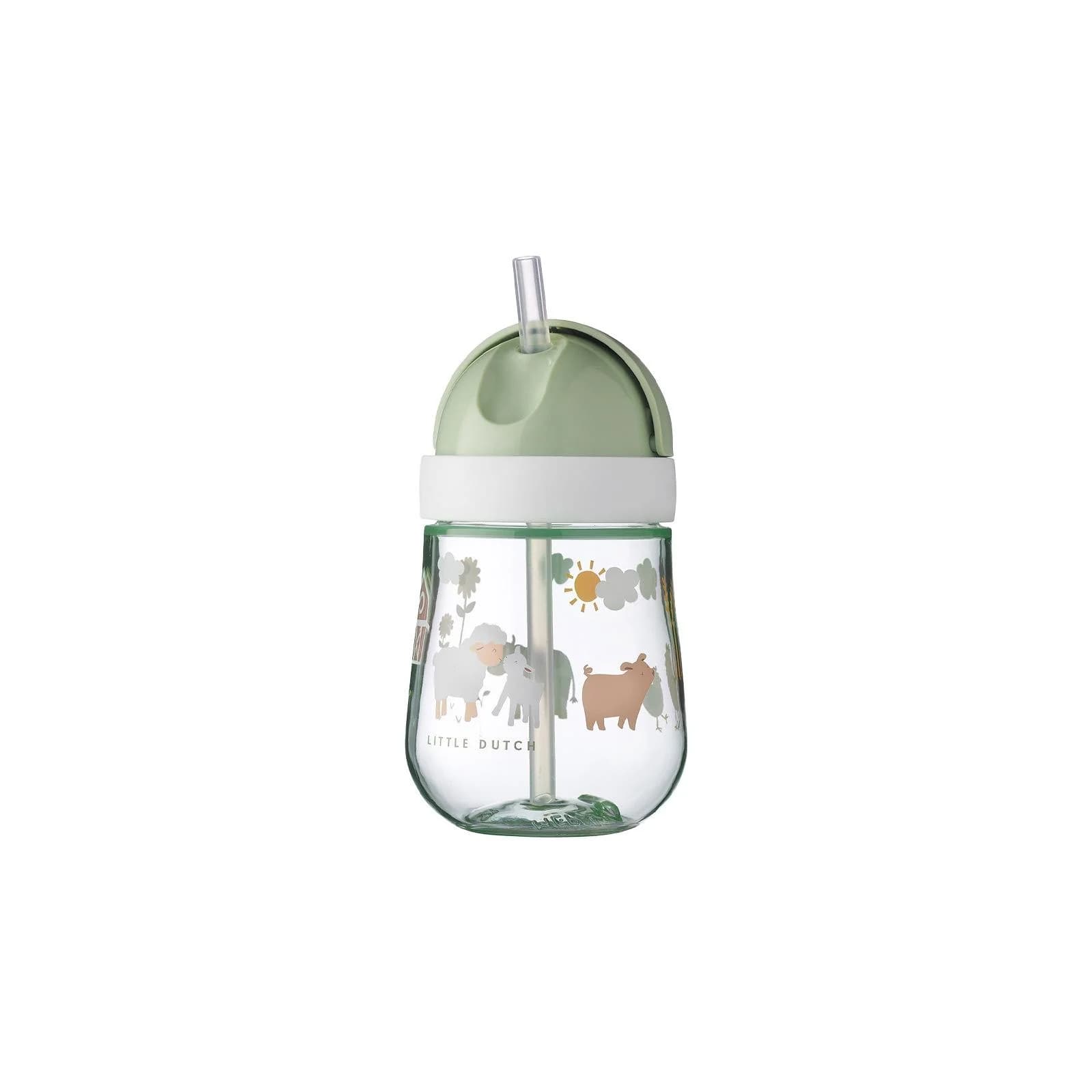 Mepal Strohhalmbecher Mio 300 ml Grün Little Farm