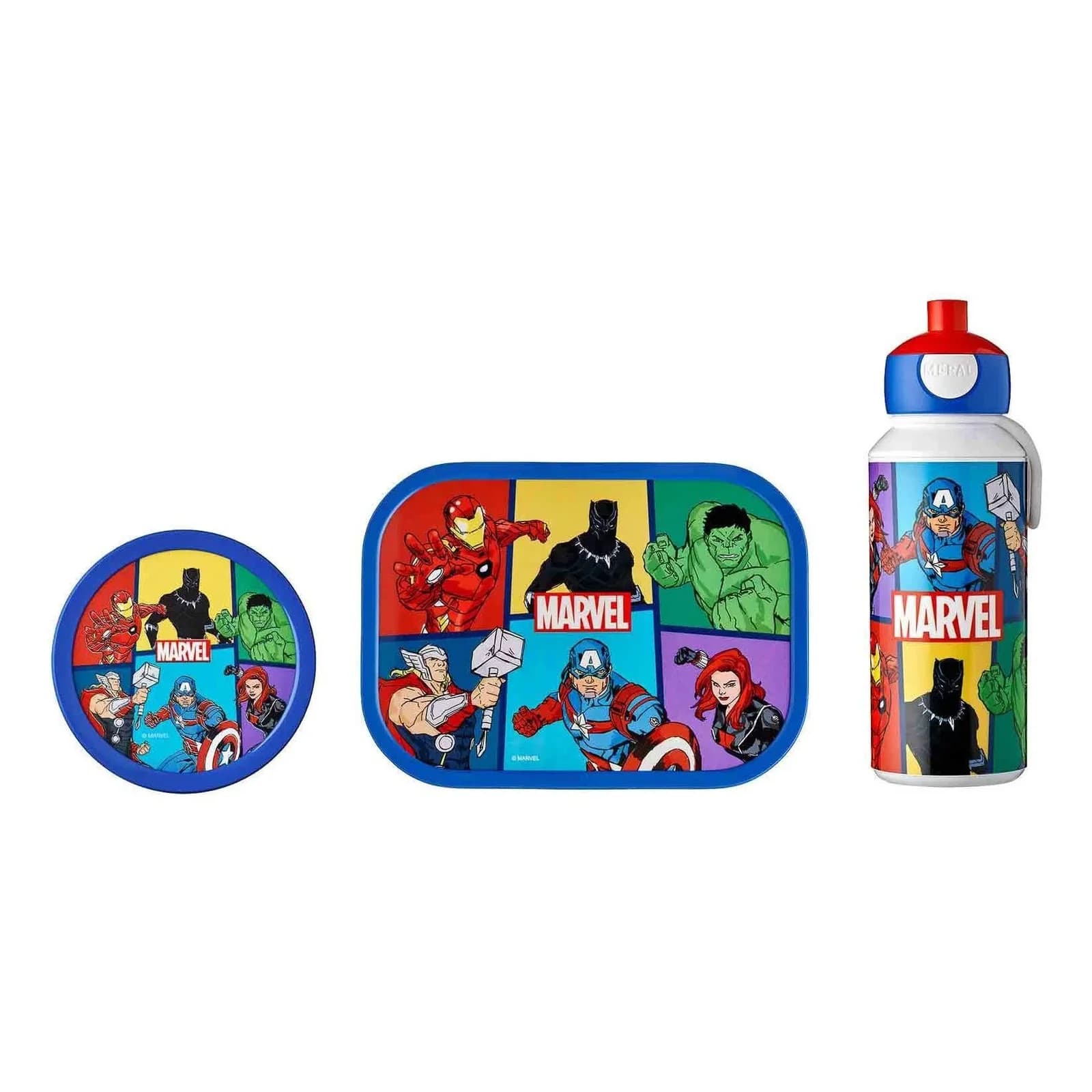 Mepal Lunchset Campus 3er Set - Trinkflasche Brotdose Fruchtbox