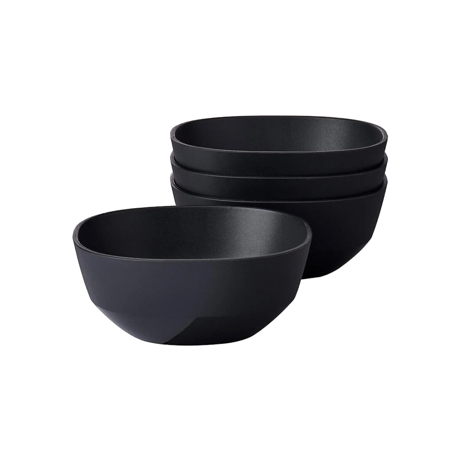 Mepal Silueta Schale 4er Set Schwarz 250 ml