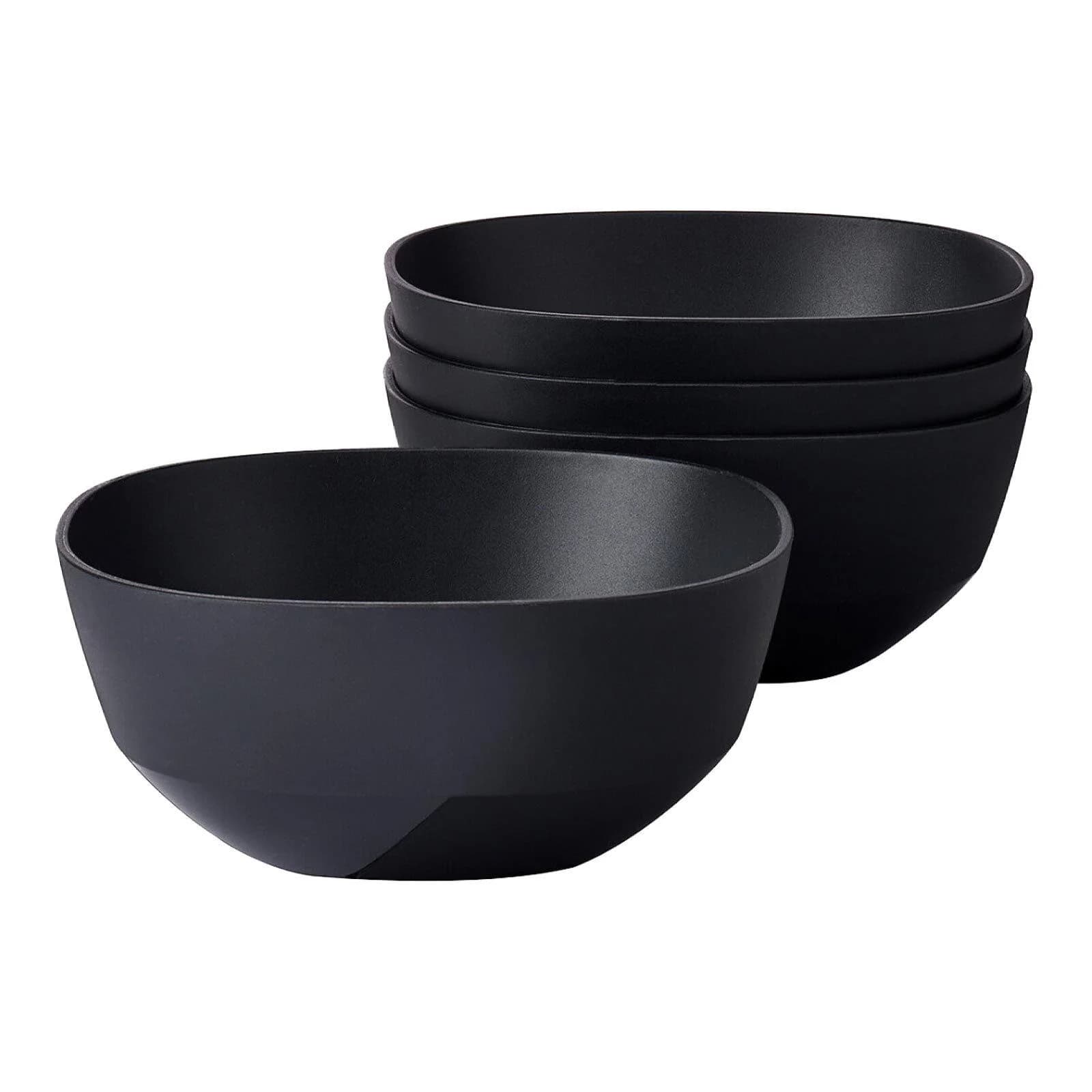 Mepal Silueta Schale 750 ml 4er Set Schwarz Kunststoff