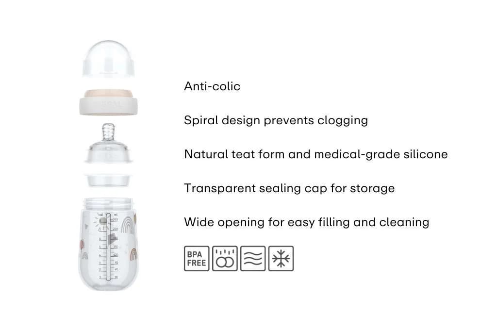 Mepal Mio Babyflasche 240 ml BPA-frei - Fairy Garden