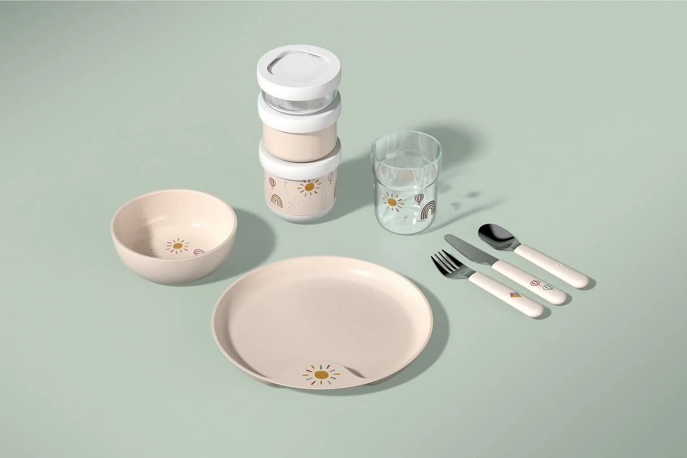 Mepal Mio Snackbox 3-teilig stapelbar Fairy Garden - Bild 5