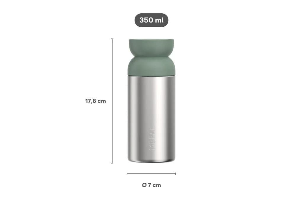 Mepal Ellipse Coffee-to-go-Becher 350 ml Isolierter Kaffeebecher Nordic Sage - Bild 3