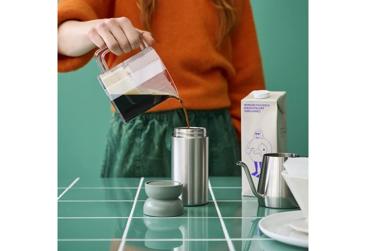 Mepal Ellipse Coffee-to-go-Becher 350 ml Isolierter Kaffeebecher Nordic Sage - Bild 4