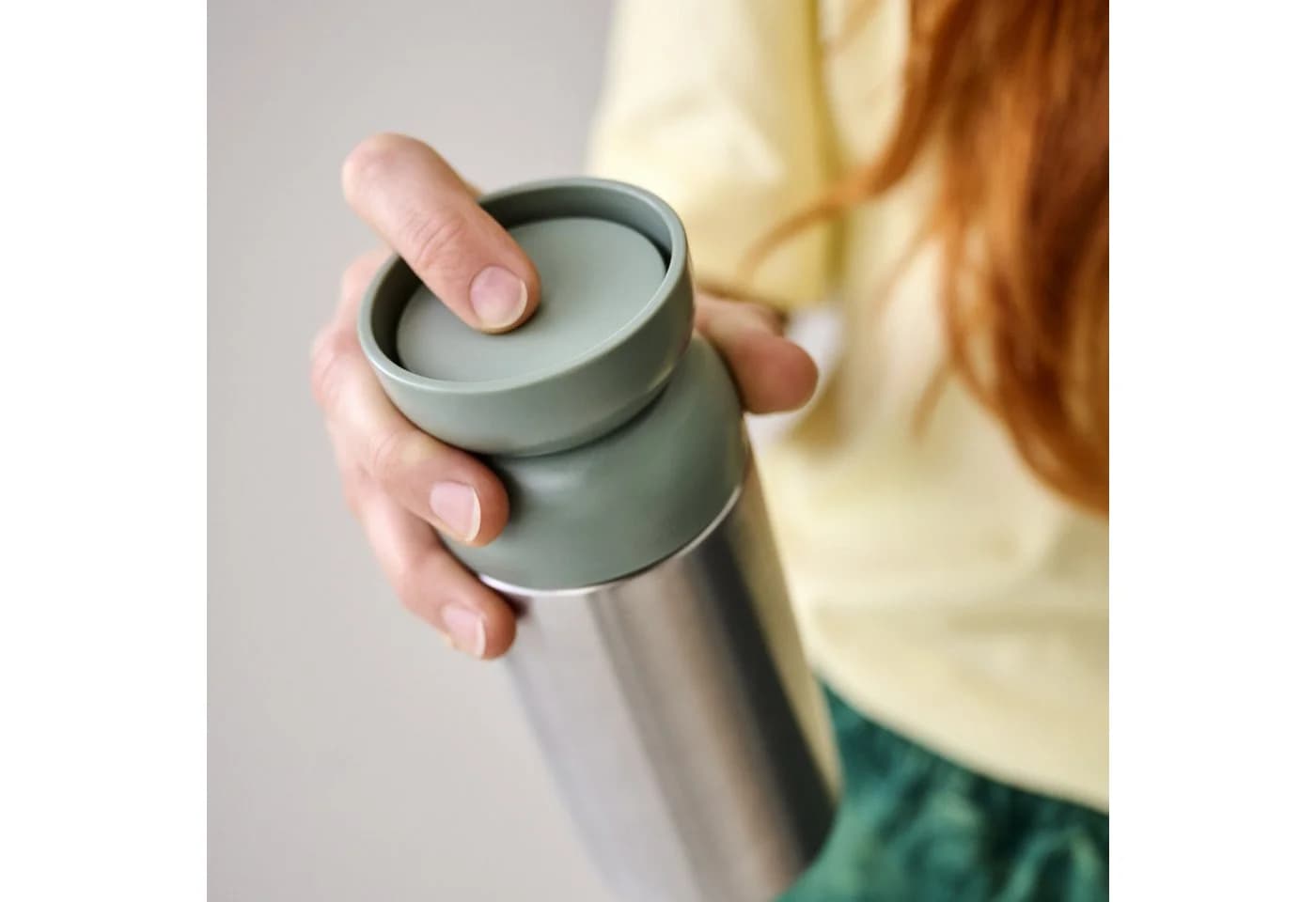Mepal Ellipse Coffee-to-go-Becher 350 ml Isolierter Kaffeebecher Nordic Sage - Bild 5