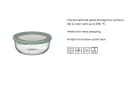 Mepal Cirqula Glasbehälter 500 ml mit Deckel - Transparent Bild 1