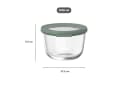Mepal Cirqula Glasbehälter 500 ml mit Deckel - Transparent Bild 3
