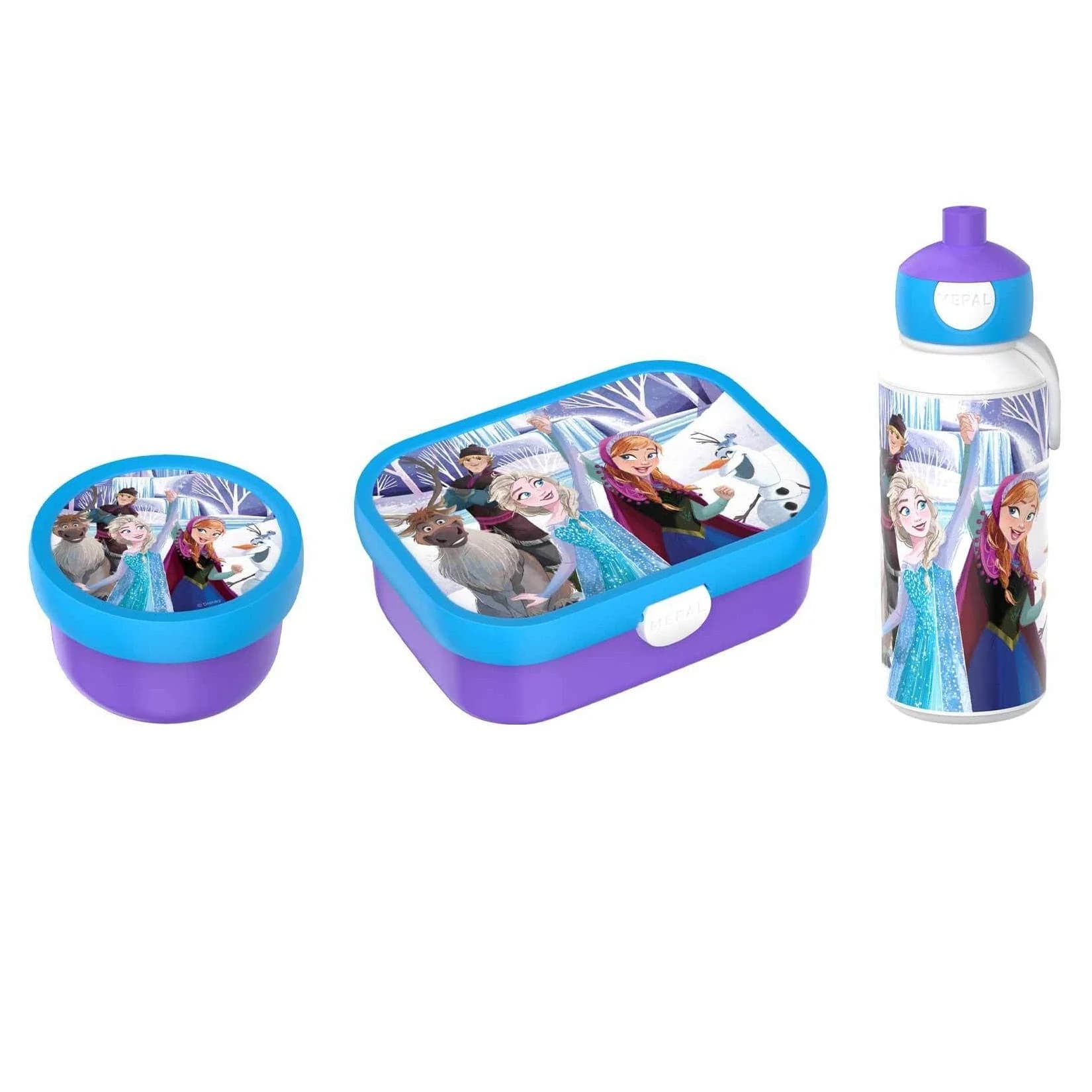 Mepal Lunchset Campus 3er Set mit Trinkflasche, Brotdose & Fruchtbox