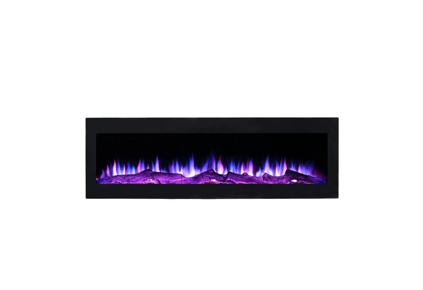 El Fuego Elektrokamin NOVA Schwarz mit LED-Flammeffekt und Heizung