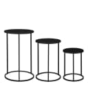 Mica Decorations Beistelltisch Quinty Schwarz Metall Bild 4