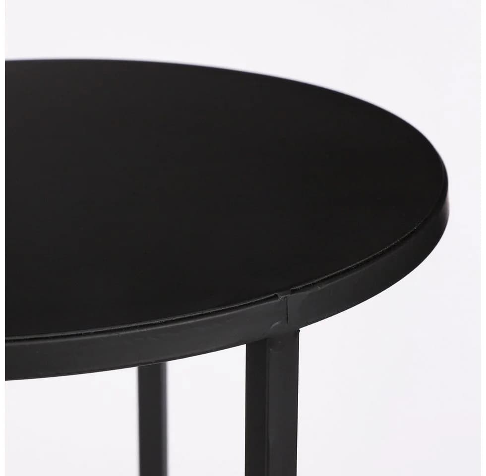 Mica Decorations Beistelltisch Quinty Schwarz Metall - Bild 5