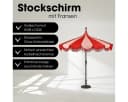 Mica Decorations Sonnenschirm Kim Rot mit Tasche Bild 1