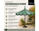 Mica Decorations Sonnenschirm Kelly Dunkelgrün mit Tasche Bild 1
