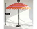 Mica Decorations Neigbarer Sonnenschirm Orange 238 x Ø197 cm Bild 3