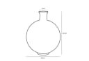 Mica Decorations Flaschenvase Hellrosa Glas Bild 1