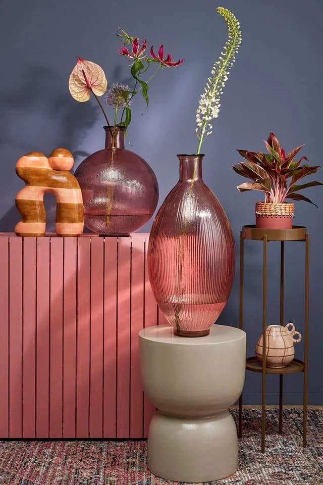 Mica Decorations Flaschenvase Hellrosa Glas - Bild 5