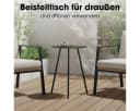Mica Decorations Seatle Beistelltisch Rund Schwarz Ø38 cm Bild 5